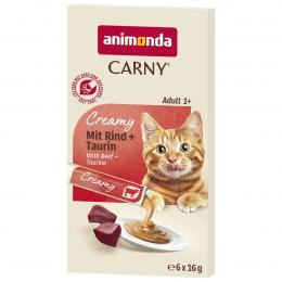 animonda Carny Creamy Ad. mit Rind + Taurin 6x16g 11x6x16 g