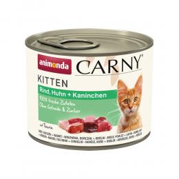 Animonda Carny Kitten 12 x 200 g - Rind, Huhn & Kaninchen
