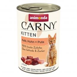 animonda Carny Kitten Kalb, Huhn + Pute 24x400g