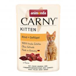animonda Carny Kitten Rind + Geflügel 12x85g