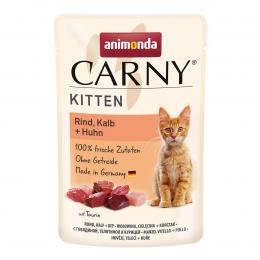 animonda Carny Kitten Rind, Kalb + Huhn 12x85g