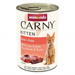 animonda Carny Kitten Rind + Pute 12x400g