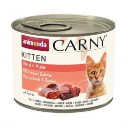 animonda Carny Kitten Rind + Pute 24x200g