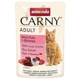 animonda Carny Pouch 12 x 85 g - Rind, Pute & Shrimps
