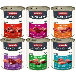 animonda GranCarno Adult 6x800g Herzhafte Variation Mixpack II