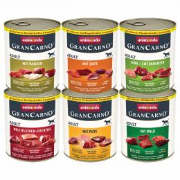 animonda GranCarno Adult 6x800g Kräftige Variation Mixpack II