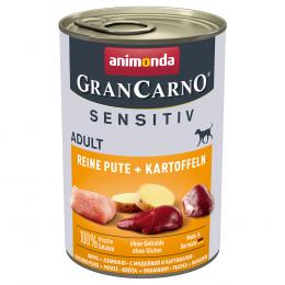 Animonda GranCarno Adult Single Protein Sensitiv 6 x 400 g - Reine Pute & Kartoffeln
