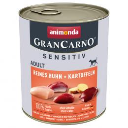 Animonda Grancarno Adult Single Protein Sensitiv 6 x 800 g - Reines Huhn & Kartoffeln