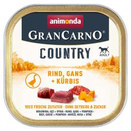 animonda GranCarno Country Adult Rind, Gans + Kürbis 22x150g