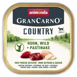 animonda GranCarno Country Huhn, Wild + Pastinake 22x150g