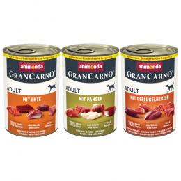 animonda GranCarno Original Adult 6 x 400 g - Deftige Variation (3 Sorten)