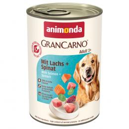 animonda GranCarno Original Adult 6 x 400 g - mit Lachs & Spinat