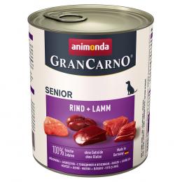 Angebot für animonda GranCarno Original Senior 6 x 800 g - Rind & Lamm - Kategorie Hund / Hundefutter nass / animonda / GranCarno.  Lieferzeit: 1-2 Tage -  jetzt kaufen.