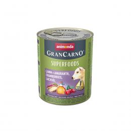 animonda GranCarno superfoods Lamm + Amarant + Cranberry + Lachsöl 24x800g