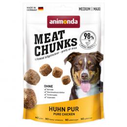 animonda Meat Chunks Medium / Maxi - Sparpaket: 4 x 80 g Huhn Pur