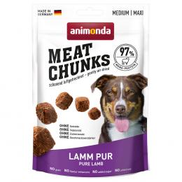 animonda Meat Chunks Medium / Maxi - Sparpaket: 4 x 80 g Lamm Pur
