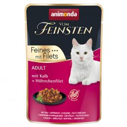 Angebot für animonda Vom Feinsten Adult 18 x 85 g - mit Kalb & Hühnchenfilet - Kategorie Katze / Katzenfutter nass / animonda vom Feinsten / Vom Feinsten Select Pouch.  Lieferzeit: 1-2 Tage -  jetzt kaufen.