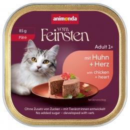 animonda vom Feinsten Adult 32 x 85 g - Huhn & Herz Pâté
