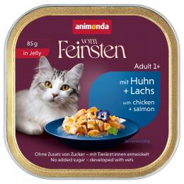 animonda vom Feinsten Adult 32 x 85 g - Huhn & Lachs in Gelee