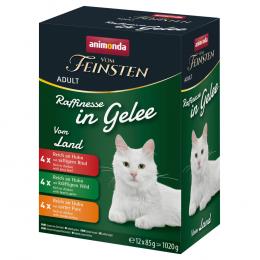 Angebot für animonda vom Feinsten Adult Raffinesse in Gelee 12 x 85 g - Mixpaket Varietäten vom Land (4 Sorten) - Kategorie Katzenfutter & Zubehör / Katzenfutter nass / animonda vom Feinsten / vom Feinsten Raffinesse Pouch.  Lieferzeit: 1-2 Tage -  jetzt kaufen.