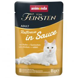 animonda vom Feinsten Adult Raffinesse in Sauce 24 x 85 g - mit Huhn & Kaninchen
