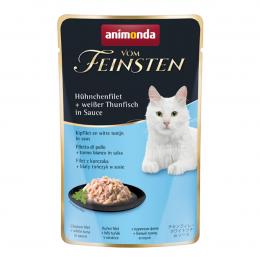 animonda vom Feinsten Hühnchenfilet und Thunfisch in Sauce 18x50g