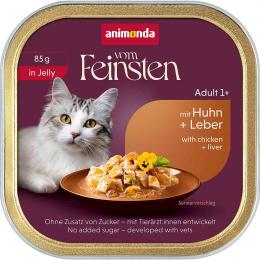 animonda vom Feinsten in Jelly Adult mit Huhn + Leber 16x85 g