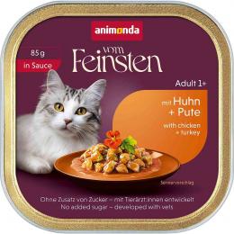 animonda vom Feinsten in Sauce Adult mit Huhn + Pute 16x85 g
