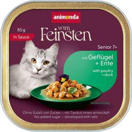 animonda vom Feinsten in Sauce Senior mit Geflügel + Ente 16x85 g