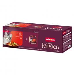 Animonda Vom Feinsten Kitten in Soße 12 x 85 g - Huhn & Kalb