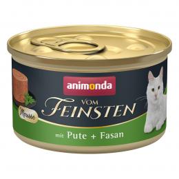 animonda vom Feinsten Mousse mit Pute + Fasan 12x85g