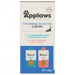Applaws Cat Fischbrühe-Selektion 4 x 85 g - Fish Selection (2 Sorten)