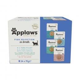 Angebot für Applaws Cat Natural Fischauswahl in Brühe 24 x 70 g - Fischauswahl (4 Varianten) - Kategorie Katzenfutter & Zubehör / Katzenfutter nass / Applaws / Applaws Pouch.  Lieferzeit: 1-2 Tage -  jetzt kaufen.