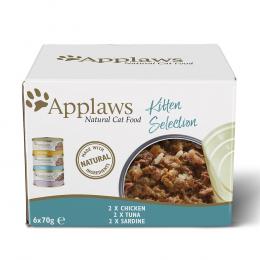 Applaws Kitten 6 x 70 g - Mixpaket (Huhn, Thunfisch, Sardine)