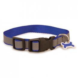 Arquivet Blaues, Reflektierendes Nylonhalsband 25-35Cm X 16Mm