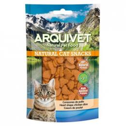 Arquivet Natürlicher Snack Für Katzen Hähnchen Hearts 65 Gr