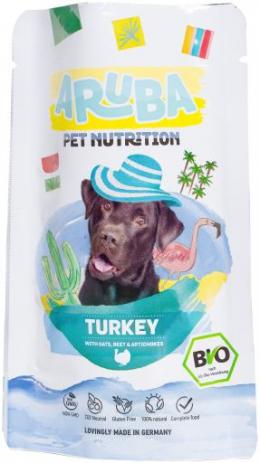 Aruba Hund Beutel Bio-Pute Mit Hafer, Rüben Und Artischocken 100 Gr