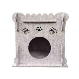 Aumüller Katzenturm Purr Tower hellgrau 40x40x40 cm