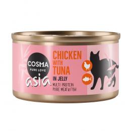 Ausgewähltes Cosma Asia in Jelly Nassfutter zum Sonderpreis! - Huhn & Thunfisch (6 x 85 g)
