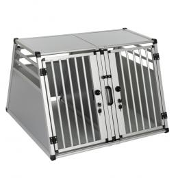 Autohundebox AluRide Doppelbox - Größe XL: B 97 x T 92 x H 68 cm