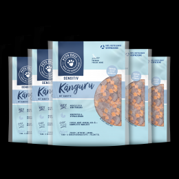 BARF Känguru für Hunde - 200g / 5er Pack ✓ 100% Lebensmittelqualität ✓ Adult von Pets Deli