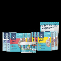 BARF Rind mit Öl & Mineral-Mix für Hunde - 400g / 20er Pack ✓ 100% Lebensmittelqualität ✓ Welpen von Pets Deli