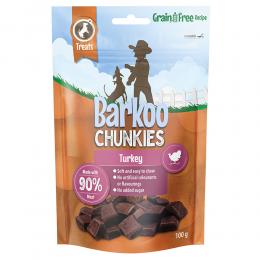 Barkoo Chunkies Meat Cubes 100 g - Sparpaket: 3 x 100 g Pute