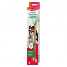 beaphar Bambus-Zahnbürste für Hunde und Katzen
