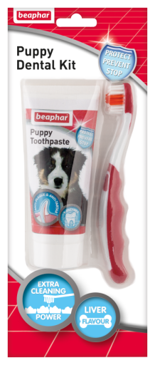 Beaphar Puppies Dental Pack Zahnpasta + Bürste 50 Gr
