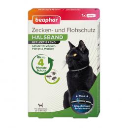 beaphar Reflektierendes Zecken- & Flohschutz-Halsband für Katzen - 1 Stück
