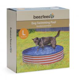 Beeztees Hundepool Doggy Dip, rot/weiß - Größe L: Ø 160 x H 30 cm