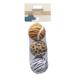 beeztees Hundespielzeug Dschungelbälle - 3 x Ø 6,5 cm