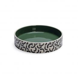 Beeztees Keramik Napf Mark schwarz/weiß 350ml