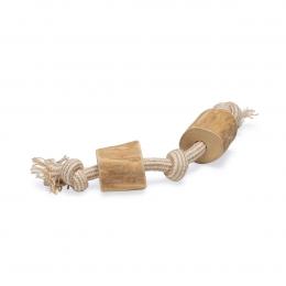 Beeztees Patries Spieltau für Hunde aus Kaffeeholz - Medium - 35cm